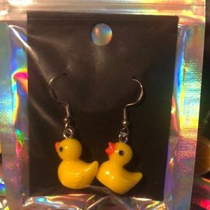 Yellow Duck earrings